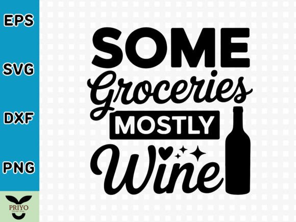 A Brand Designer's Review of Some Groceries Mostly Wine SVG Graphics