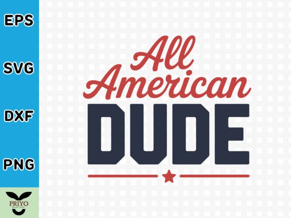 All American Dude SVG: A Crafts Graphic for Editorial Punch