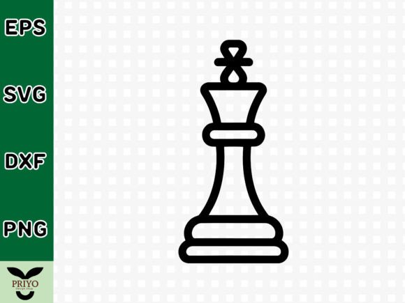 Chess King SVG Graphics for Crafts and Branding