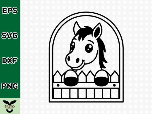 Cute Baby Horse Peeking SVG: Graphics and Crafts Review
