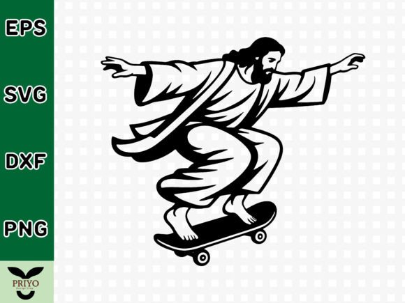 Jesus Christ Riding a Skateboard SVG – Graphics & Crafts Review