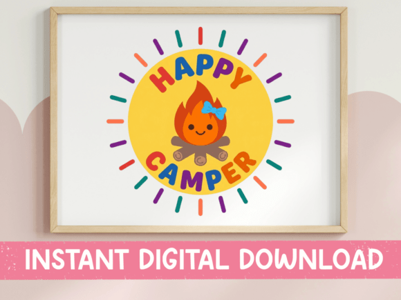 The Happy Camper Girl Graphic: A Designer's Review for Craft Branding