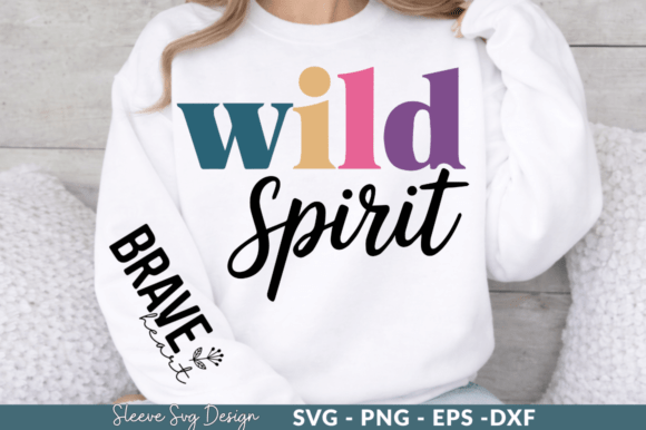 Wild Sprint Sleeve SVG Design: Boho Graphics for Crafts